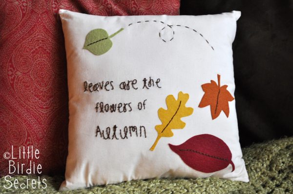 Finished Autumn Pillow