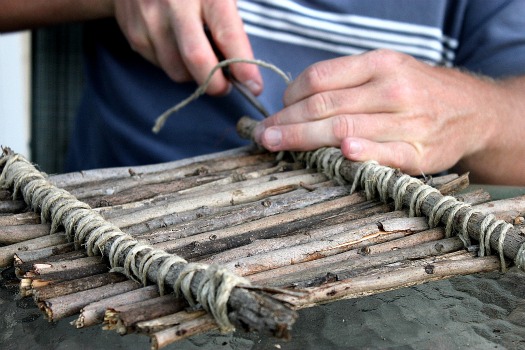 Summer Camp for Kids: Sailing a Stick Raft | Make and Takes