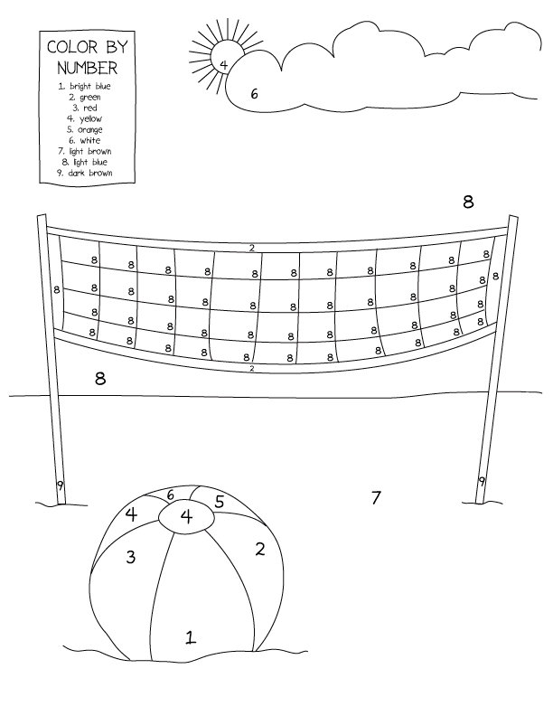 Summertime Coloring Pages  Make and Takes