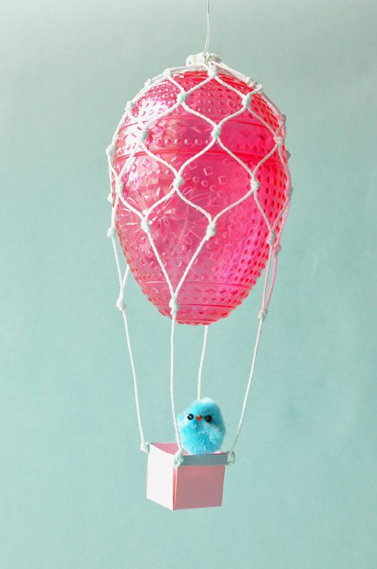 Ballons à air chaud aux œufs de Pâques