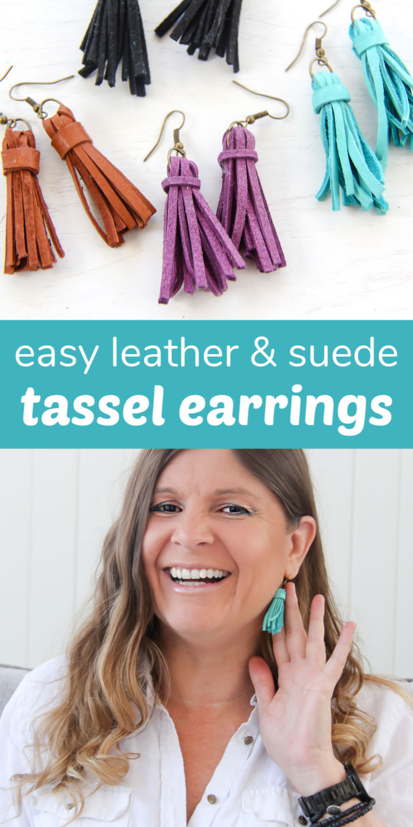 Black Suede Tassel Earrings with Blue Turquoise Stone – Ruthie's Novel  Fashions