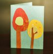 Paper Fall Trees Card