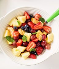 Summer Fruit Salad with Honey Orange Glaze