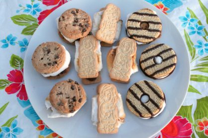Chocolate Cookie S'mores Cookie Platter