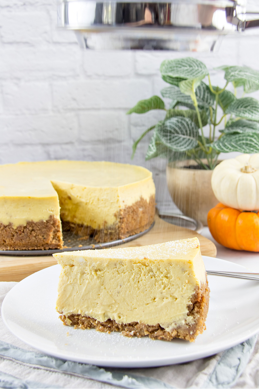 gluten free pumpkin cheesecake