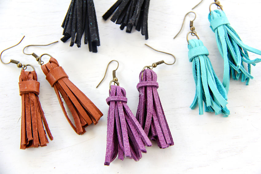 diy tassel earrings
