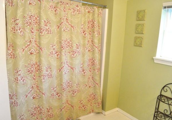 Make a Shower Curtain From a Bed Sheet