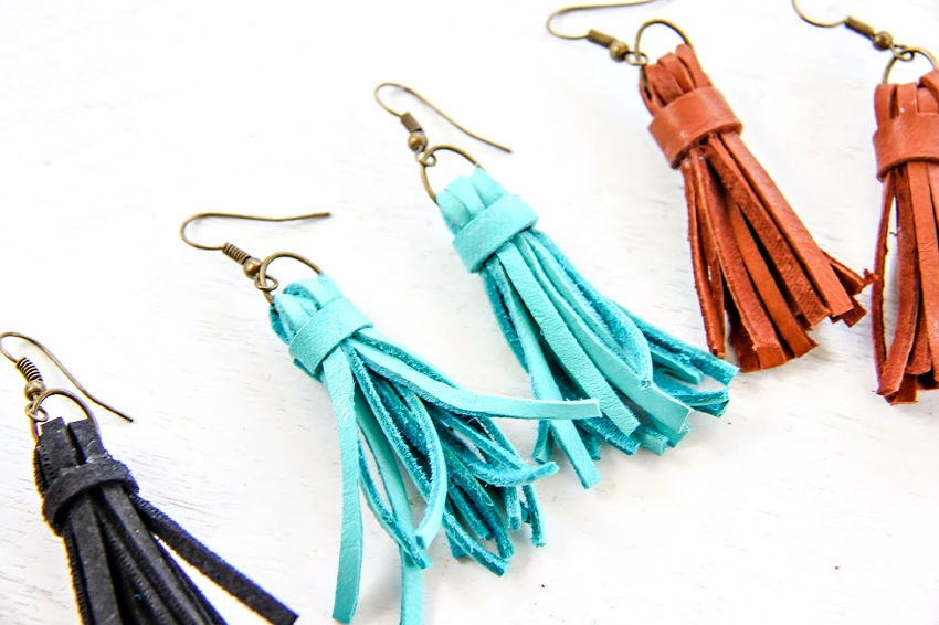 Paparazzi Easy To PerSUEDE Yellow ✧ Wood Suede Fringe Earrings Earrings