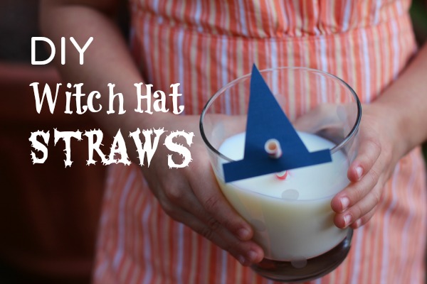 Simple DIY Witch Hat Straws 