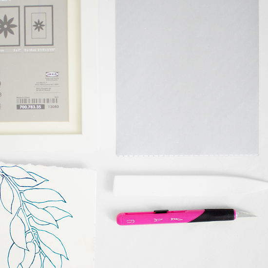 Easy Color Block Frame Supplies