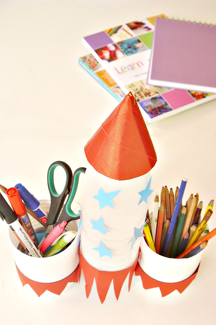 Pencil Holder Rocket Make and Takes