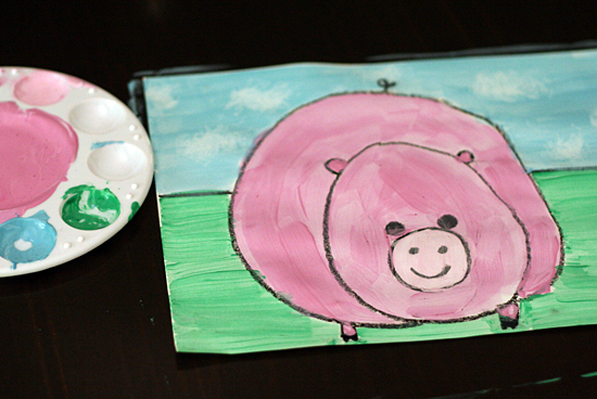 easy cute drawings of pigs