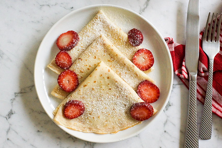 Simple Crepes Recipe Yum