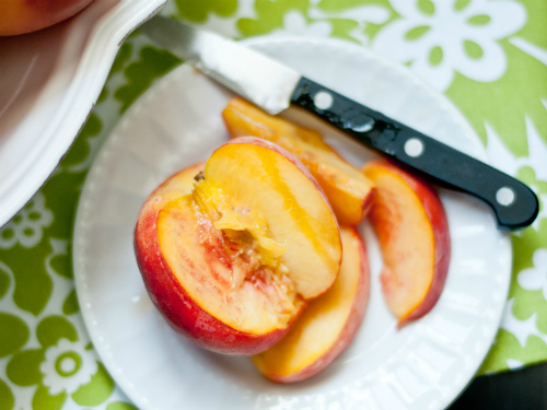 In Season: Fresh Peach Ice Cream Recipe