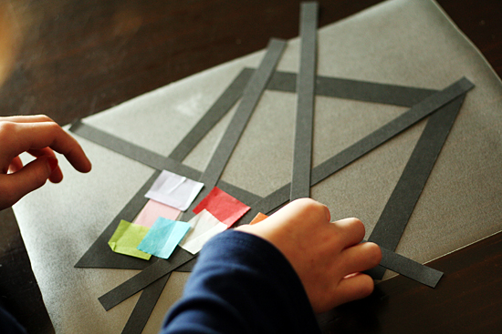 Stained glass kite craft