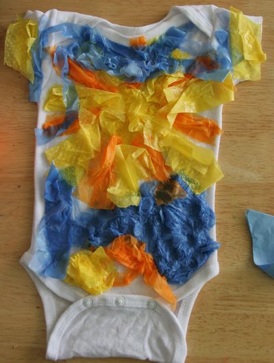 Tissue Paper Tie Dye