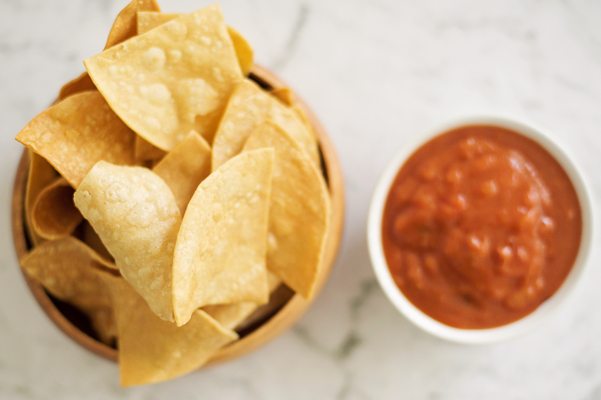 Super Crispy Homemade Tortilla Chips