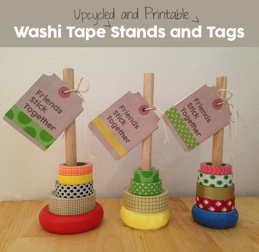 washi-tape DIY Organization Stand