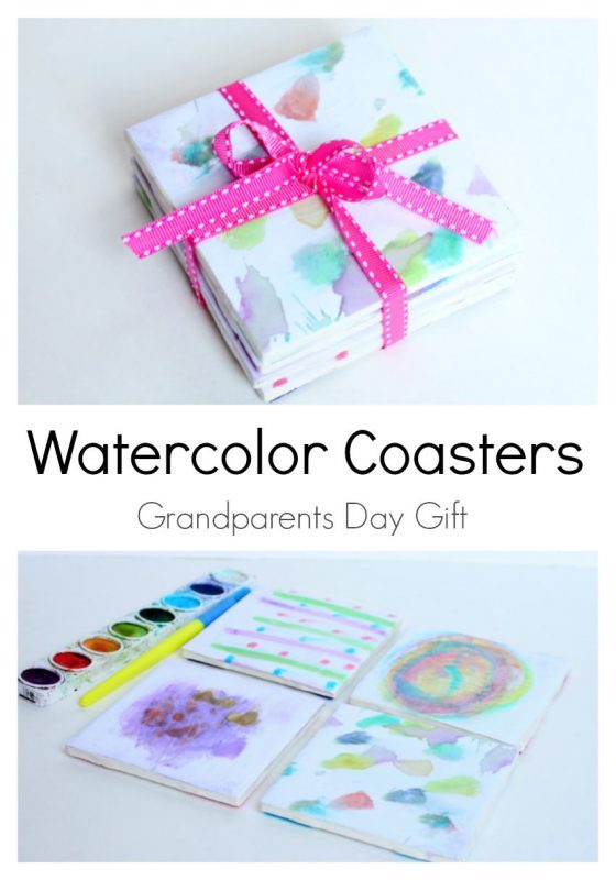 Water Color Coasters Grandparents Day Gift